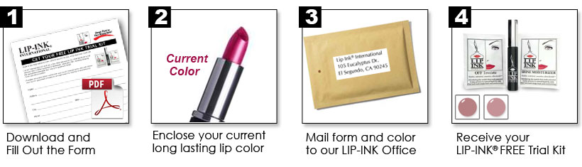 Steps to Receive FREE LIP INK LIP KIT